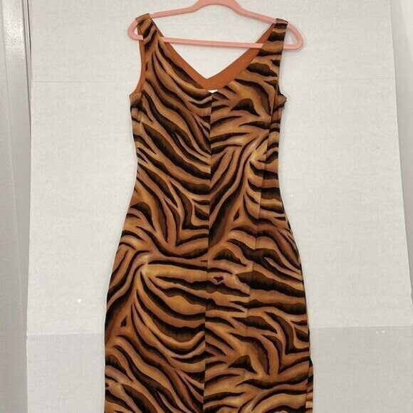 David Warren Dress, Sleeveless, V-Neck & Back, Lined, Side Zip, 6 - Picture 2 of 11